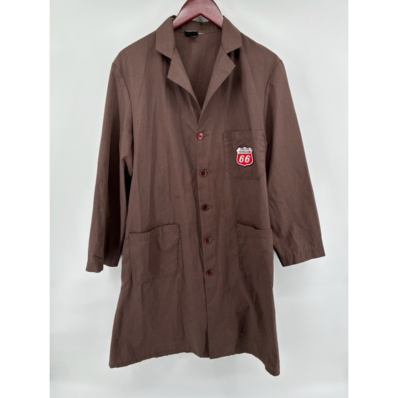 Sears Other - VNTG 70's Phillips 66 Mechanic Shop Coat Sears Work Brown Size Large Chore‎ USA